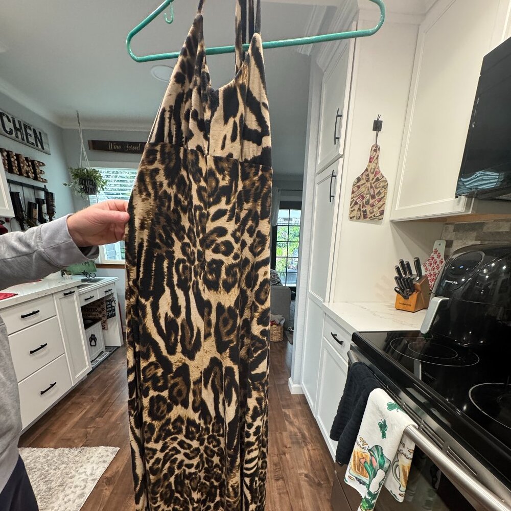 maxi dress animal print Small